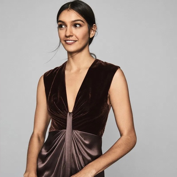 Reiss Brown Mini Dress - Picture 2 of 9